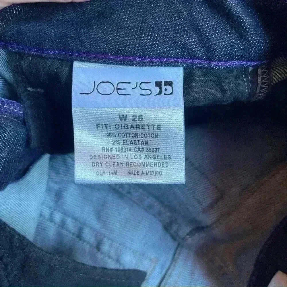 Joe’s Jeans the cigarette size 25 waist denim pants - Picture 4 of 7
